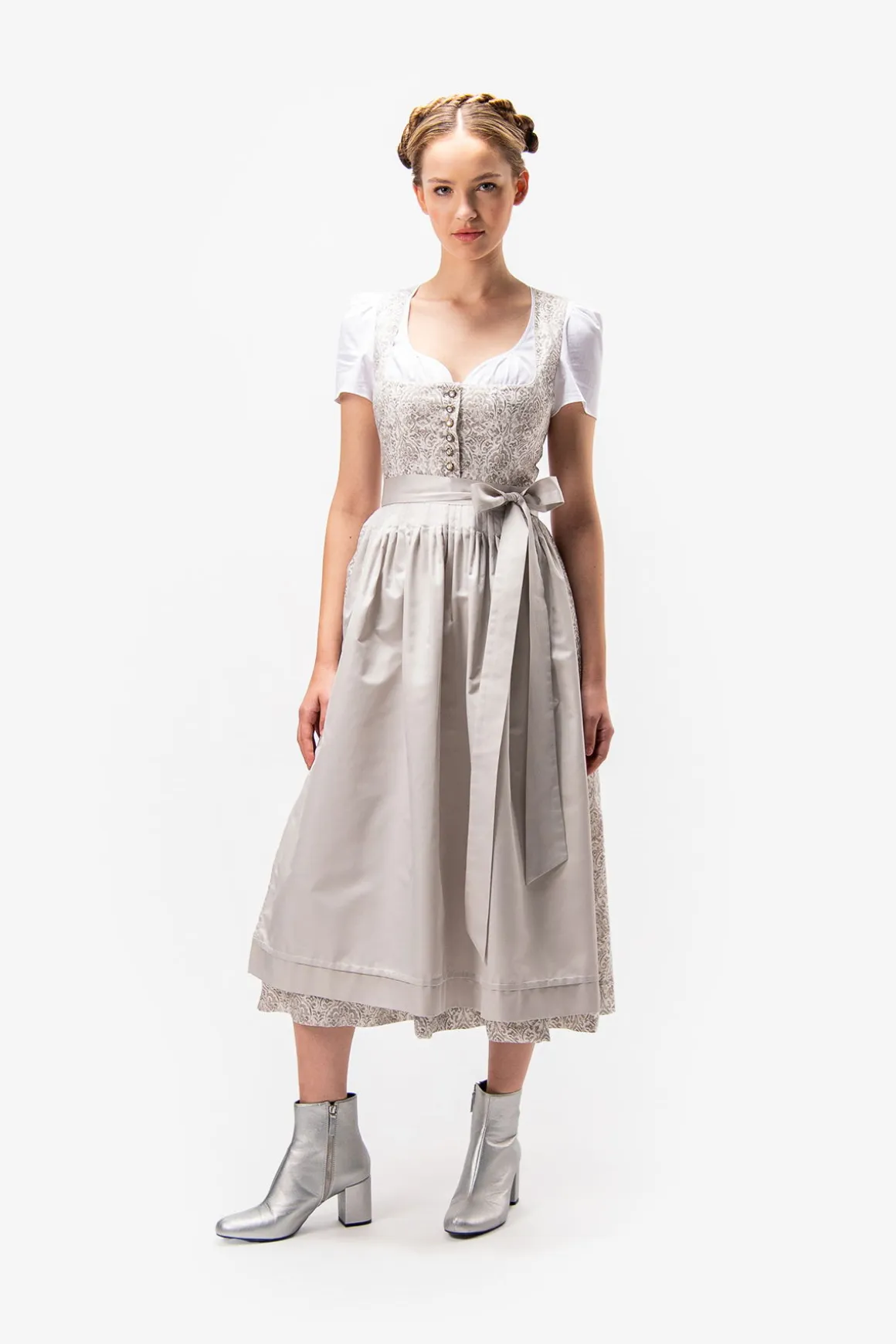 Dirndl*SPORTALM Klassisches Dirndl mit floralem Muster String