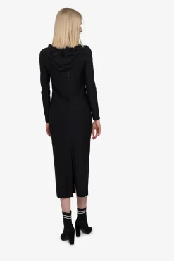 Kleider*SPORTALM Kleid mit Kapuze Black