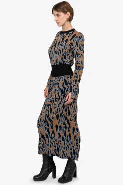 Kleider*SPORTALM Kleid mit Rundhalsausschnitt TeddyBrown