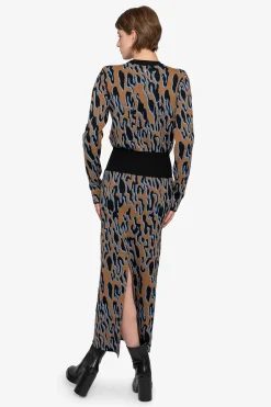 Kleider*SPORTALM Kleid mit Rundhalsausschnitt TeddyBrown