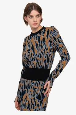 Kleider*SPORTALM Kleid mit Rundhalsausschnitt TeddyBrown