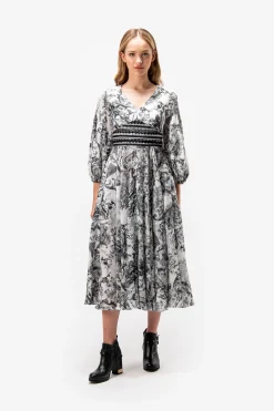 Kleider*SPORTALM Kleid mit V-Ausschnitt SnowWhite