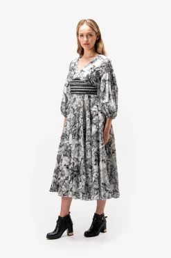 Kleider*SPORTALM Kleid mit V-Ausschnitt SnowWhite