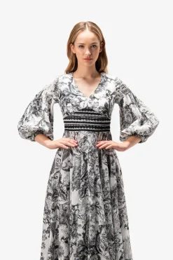 Kleider*SPORTALM Kleid mit V-Ausschnitt SnowWhite