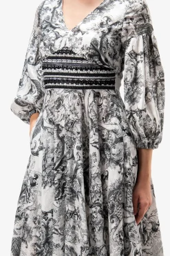 Kleider*SPORTALM Kleid mit V-Ausschnitt SnowWhite