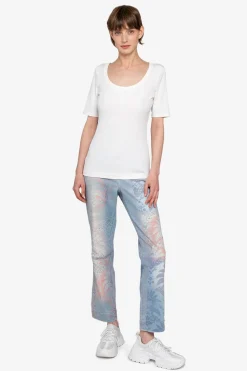 Shirts / Tops*SPORTALM Kurzarm-Shirt mit Rundhalsausschnitt SnowWhite