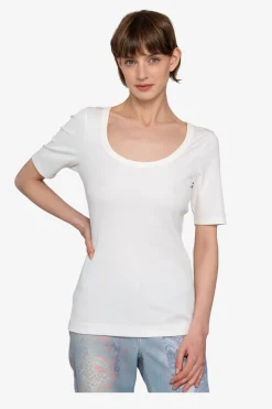Shirts / Tops*SPORTALM Kurzarm-Shirt mit Rundhalsausschnitt SnowWhite