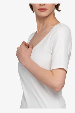Shirts / Tops*SPORTALM Kurzarm-Shirt mit Rundhalsausschnitt SnowWhite