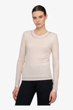 Shirts / Tops*SPORTALM Langarm-Shirt mit Rundhalsausschnitt FrostedAlmond