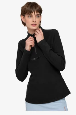Shirts / Tops*SPORTALM Langarm-Shirt mit Stehkragen Black