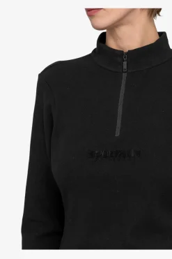 Shirts / Tops*SPORTALM Langarm-Shirt mit Stehkragen Black