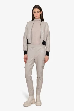 Jacken / Blazer*SPORTALM Lederimitat-Jacke mit Stehkragen String