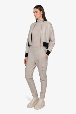 Jacken / Blazer*SPORTALM Lederimitat-Jacke mit Stehkragen String