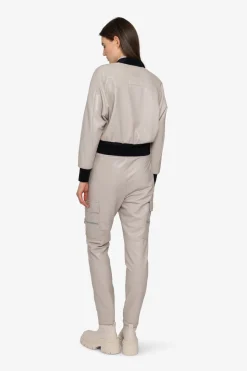 Jacken / Blazer*SPORTALM Lederimitat-Jacke mit Stehkragen String