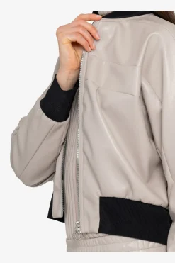 Jacken / Blazer*SPORTALM Lederimitat-Jacke mit Stehkragen String