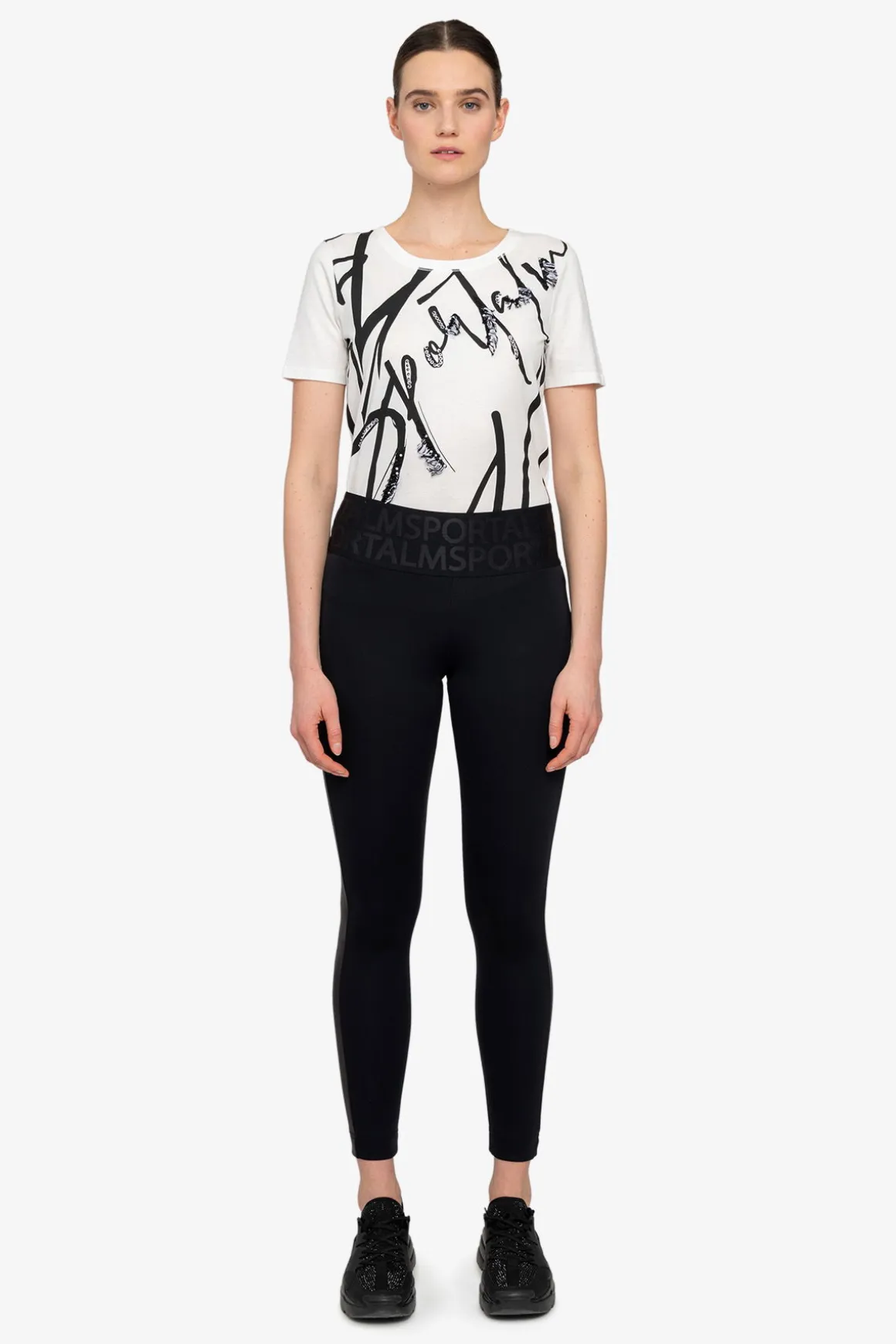 Hosen / Jeans*SPORTALM Leggings mit Einsatz Black