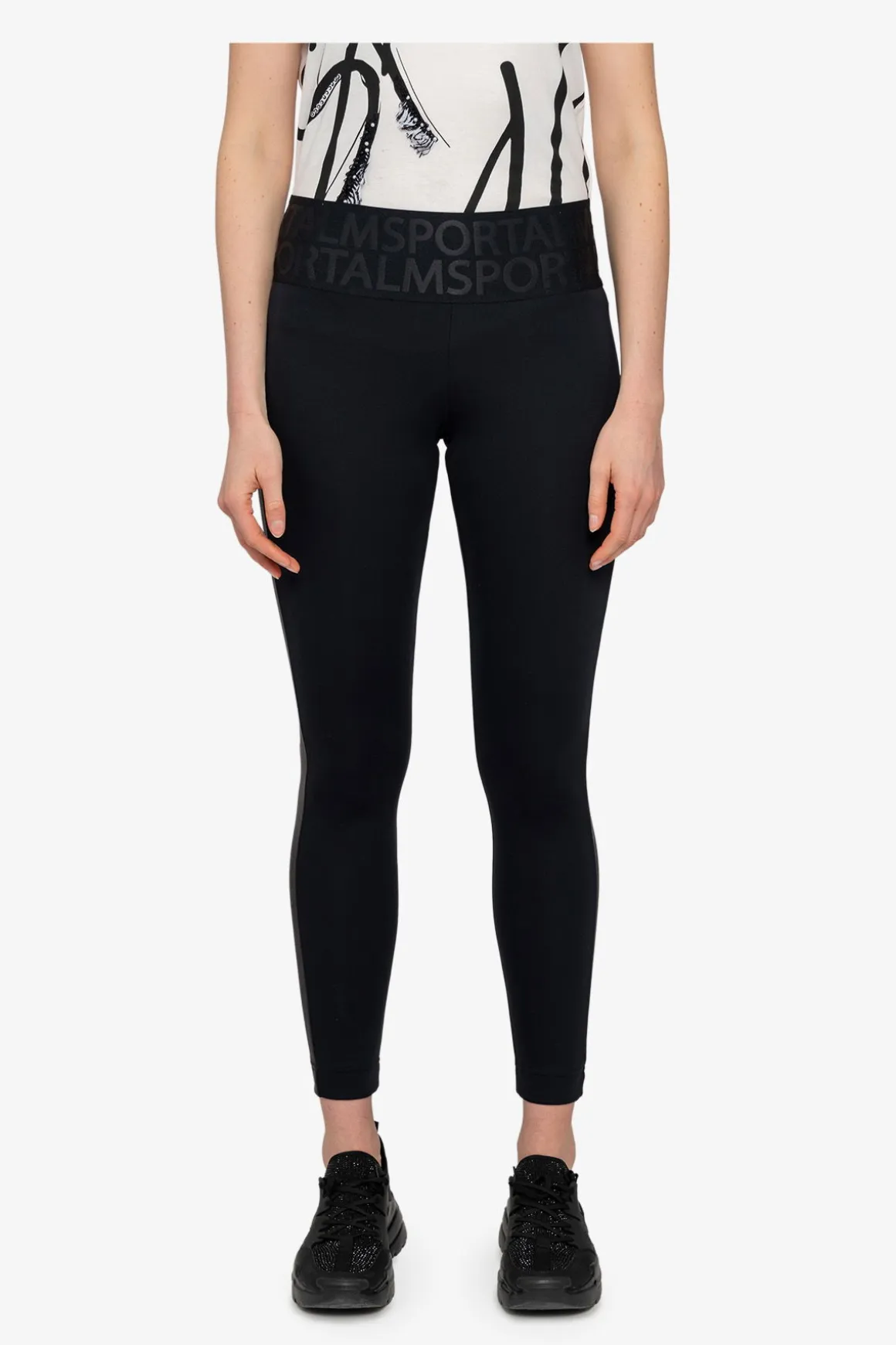 Hosen / Jeans*SPORTALM Leggings mit Einsatz Black