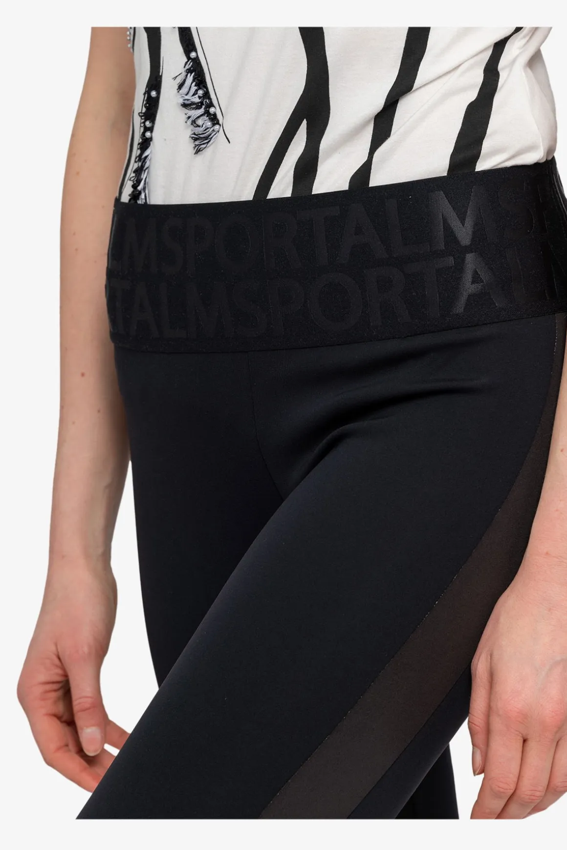 Hosen / Jeans*SPORTALM Leggings mit Einsatz Black