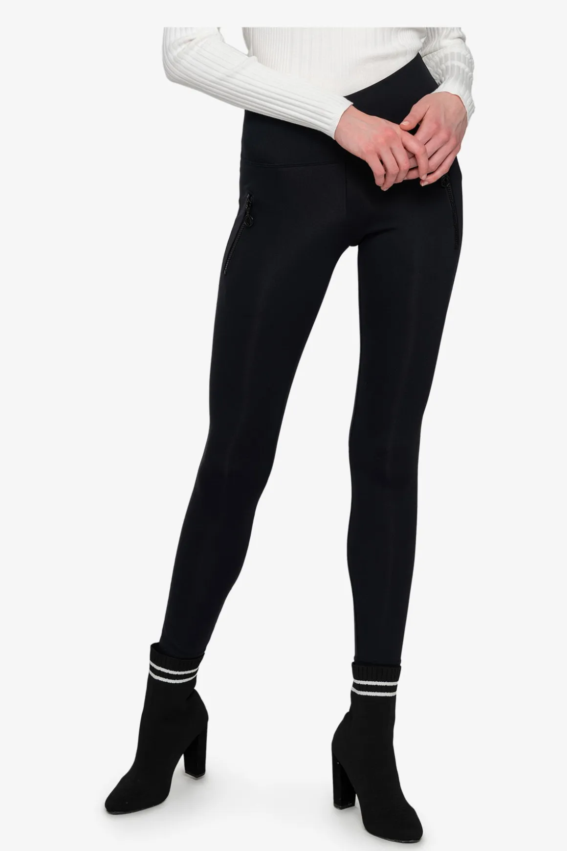Hosen / Jeans*SPORTALM Leggings mit Reißverschlusstaschen Black