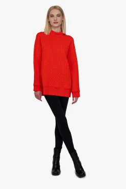 Sweatshirts*SPORTALM Longsweatshirt mit Stehkragen PaprikaFlame