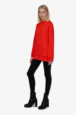 Sweatshirts*SPORTALM Longsweatshirt mit Stehkragen PaprikaFlame