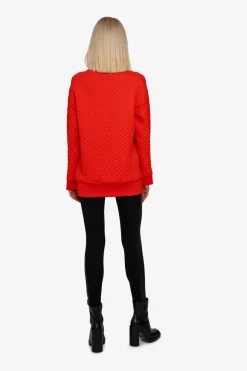 Sweatshirts*SPORTALM Longsweatshirt mit Stehkragen PaprikaFlame