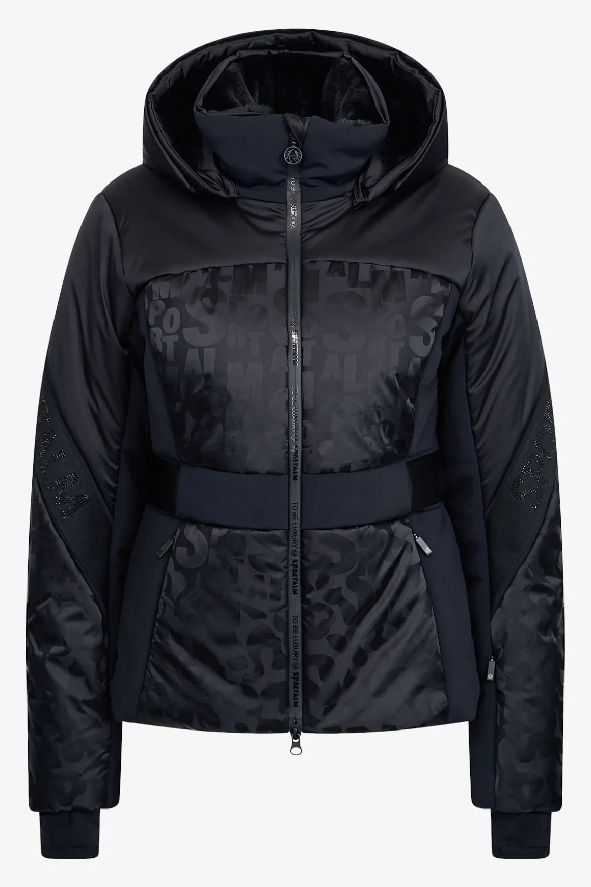 Jacken*SPORTALM Luxus-Skijacke mit Kapuze Black