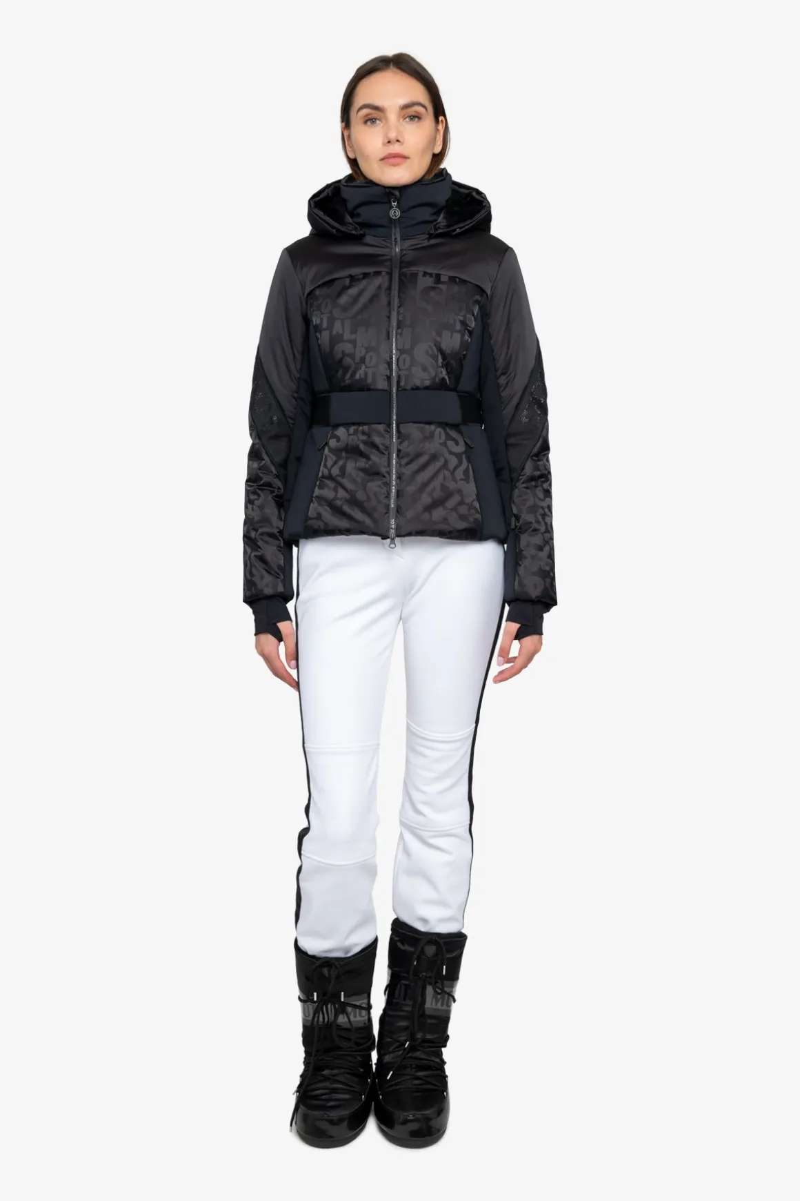 Jacken*SPORTALM Luxus-Skijacke mit Kapuze Black
