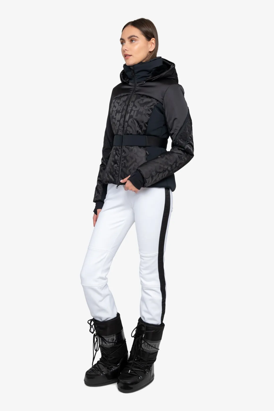 Jacken*SPORTALM Luxus-Skijacke mit Kapuze Black