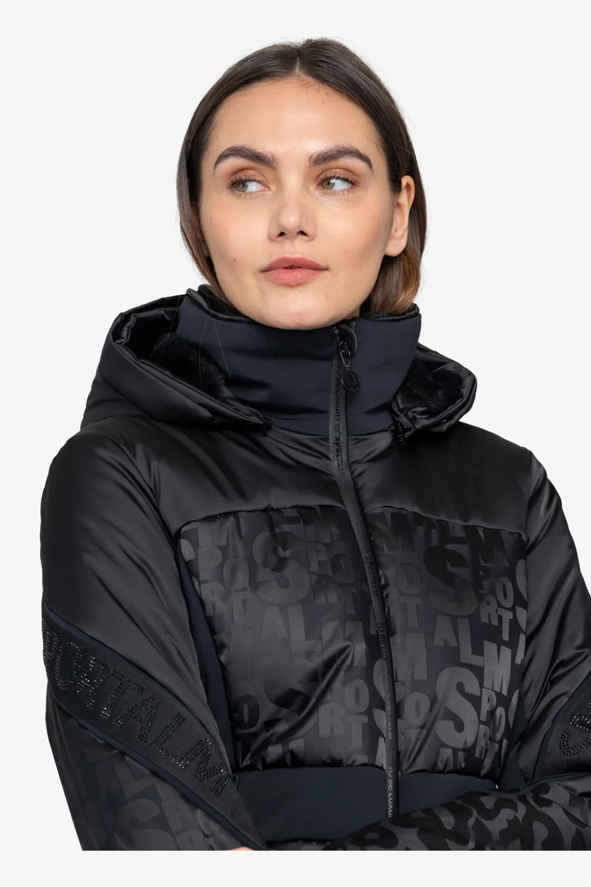 Jacken*SPORTALM Luxus-Skijacke mit Kapuze Black
