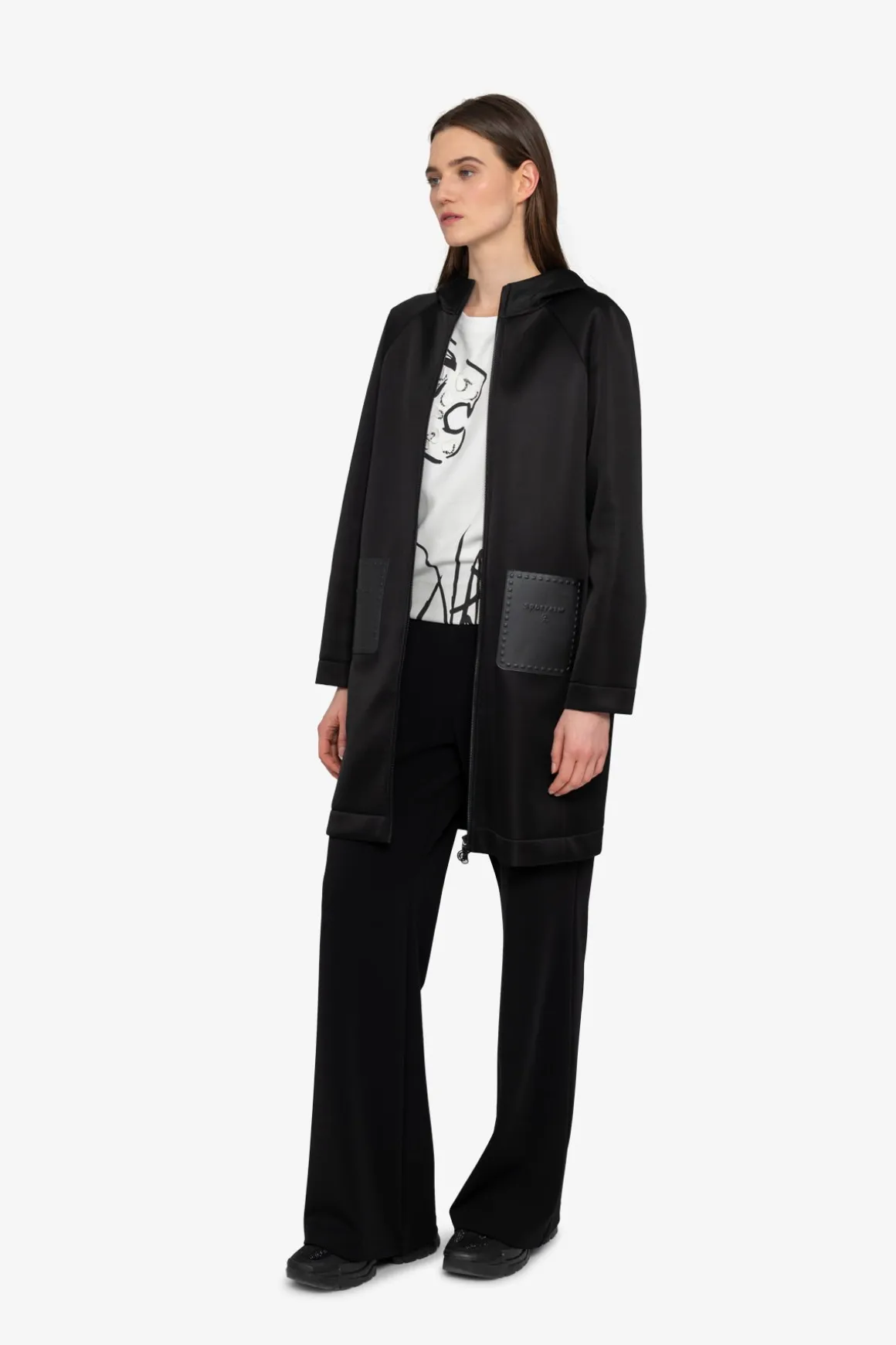 Mäntel|Jacken / Blazer*SPORTALM Mantel mit Kapuze Black