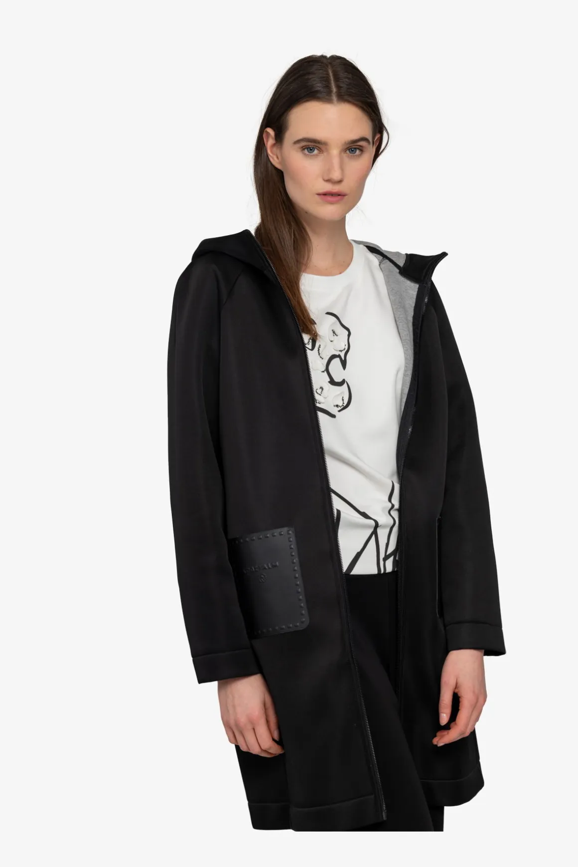 Mäntel|Jacken / Blazer*SPORTALM Mantel mit Kapuze Black