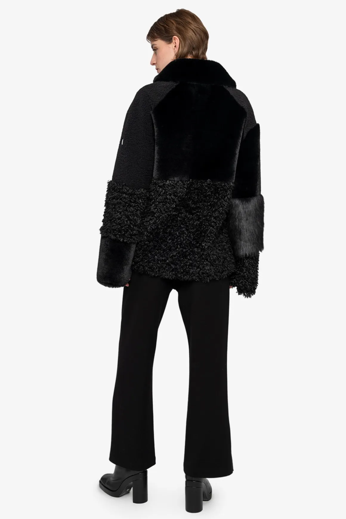Jacken / Blazer*SPORTALM Material-Mix-Jacke mit Umlegekragen Black