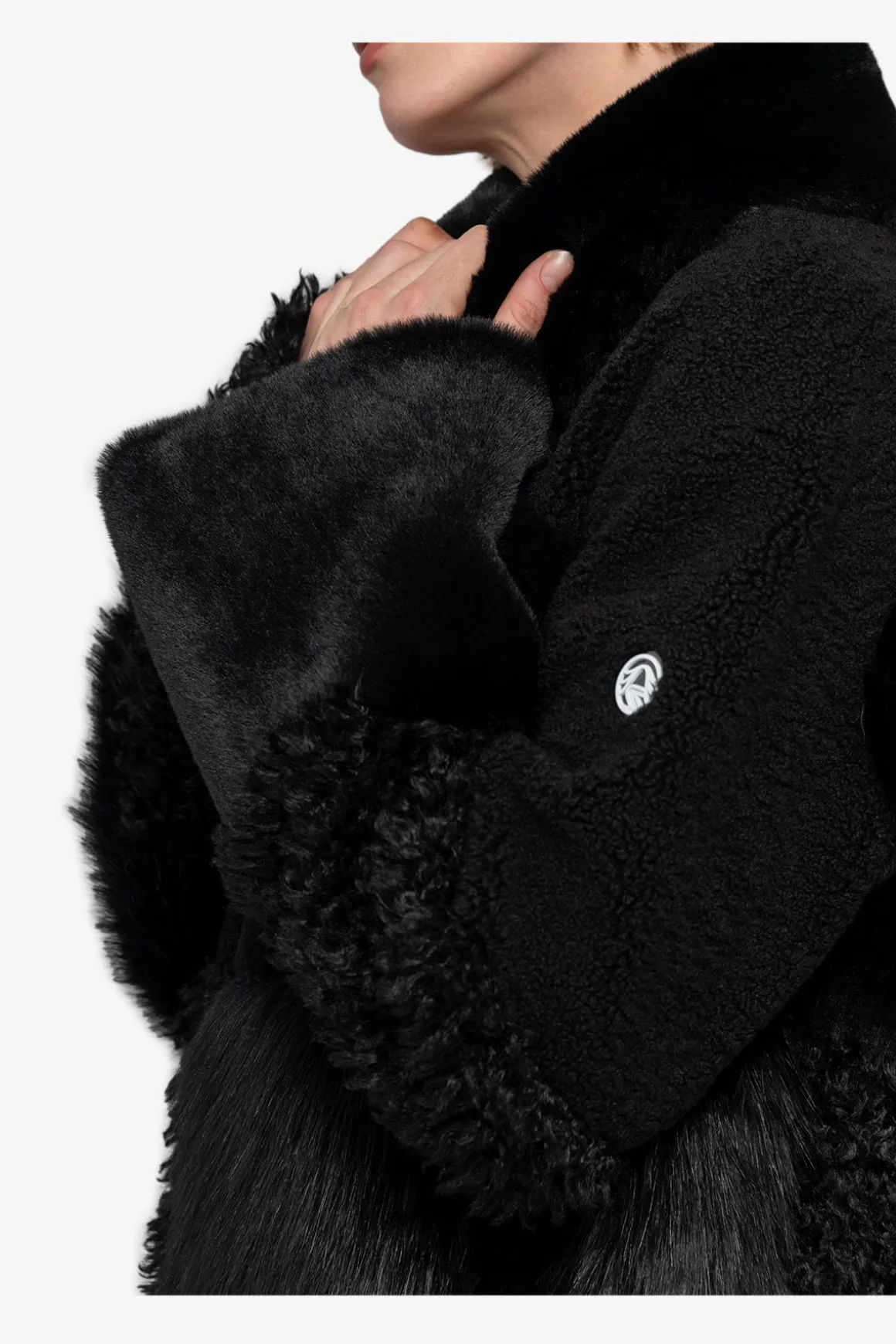 Jacken / Blazer*SPORTALM Material-Mix-Jacke mit Umlegekragen Black