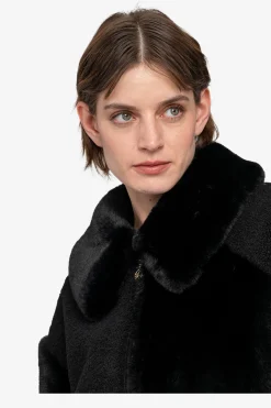Jacken / Blazer*SPORTALM Material-Mix-Jacke mit Umlegekragen Black