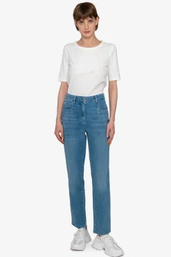 Hosen / Jeans*SPORTALM Mom-Fit-Jeans BlueDenim