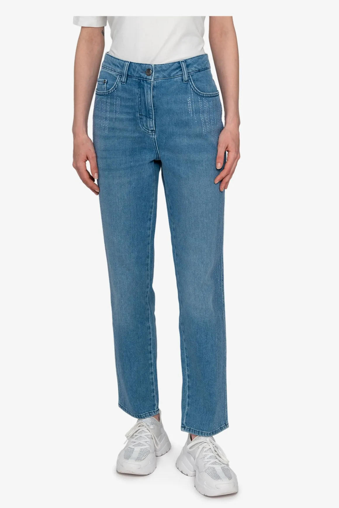 Hosen / Jeans*SPORTALM Mom-Fit-Jeans BlueDenim