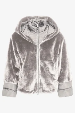Jacken / Blazer*SPORTALM Plüschjacke mit Kapuze FlintGrey