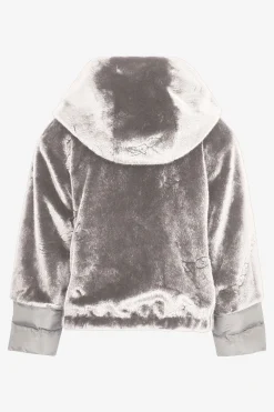 Jacken / Blazer*SPORTALM Plüschjacke mit Kapuze FlintGrey