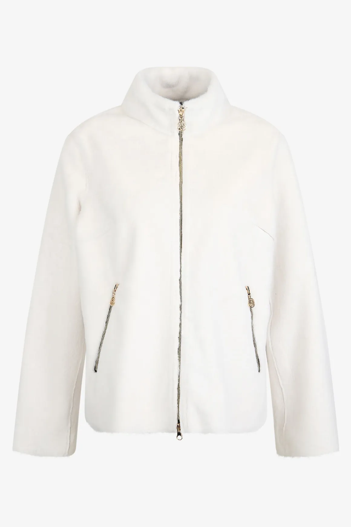 Jacken / Blazer*SPORTALM Plüschjacke mit kleinem Stehkragen EucalyptusMist