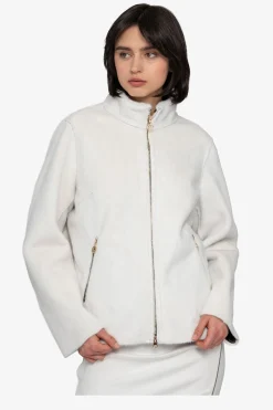 Jacken / Blazer*SPORTALM Plüschjacke mit kleinem Stehkragen EucalyptusMist