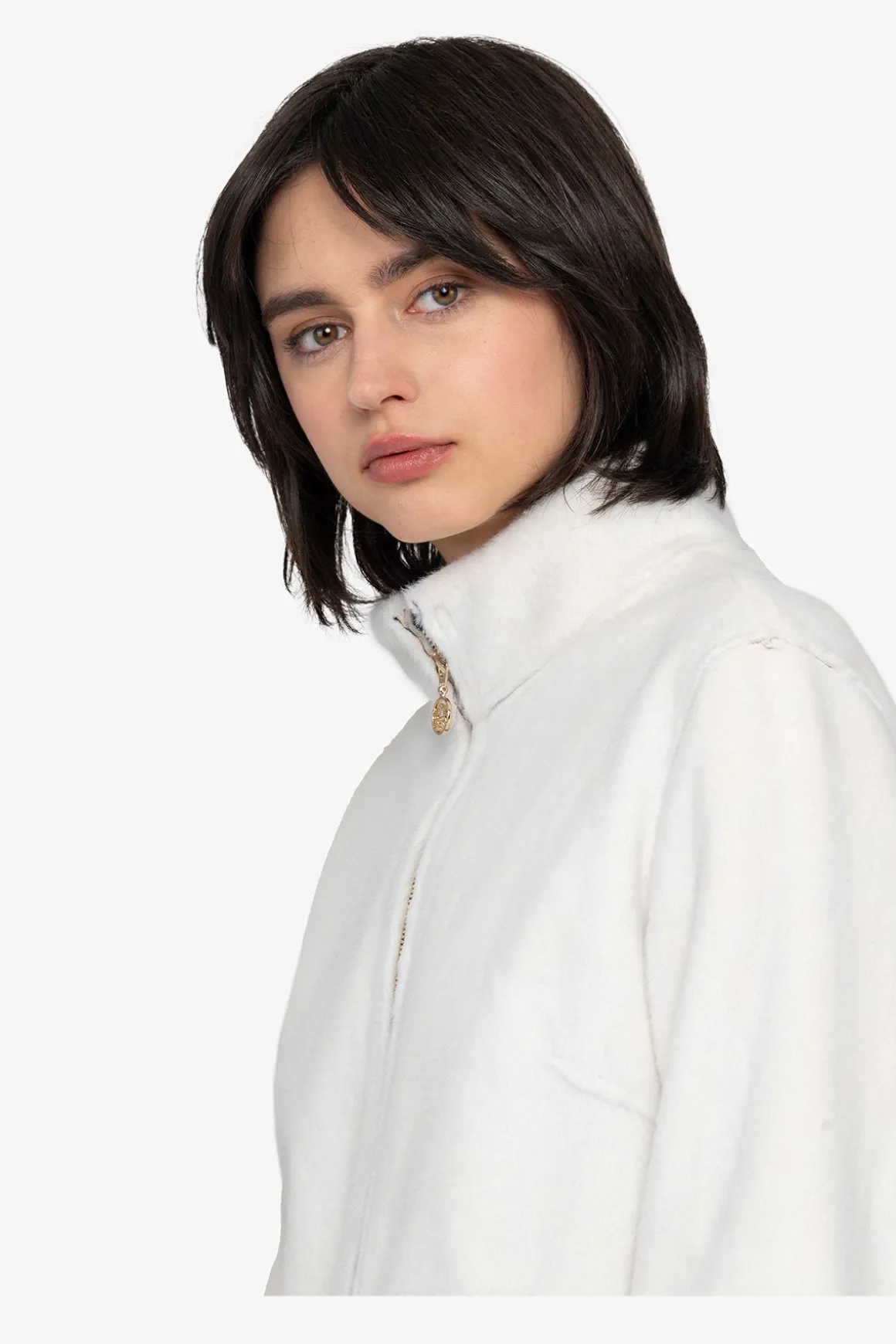 Jacken / Blazer*SPORTALM Plüschjacke mit kleinem Stehkragen EucalyptusMist