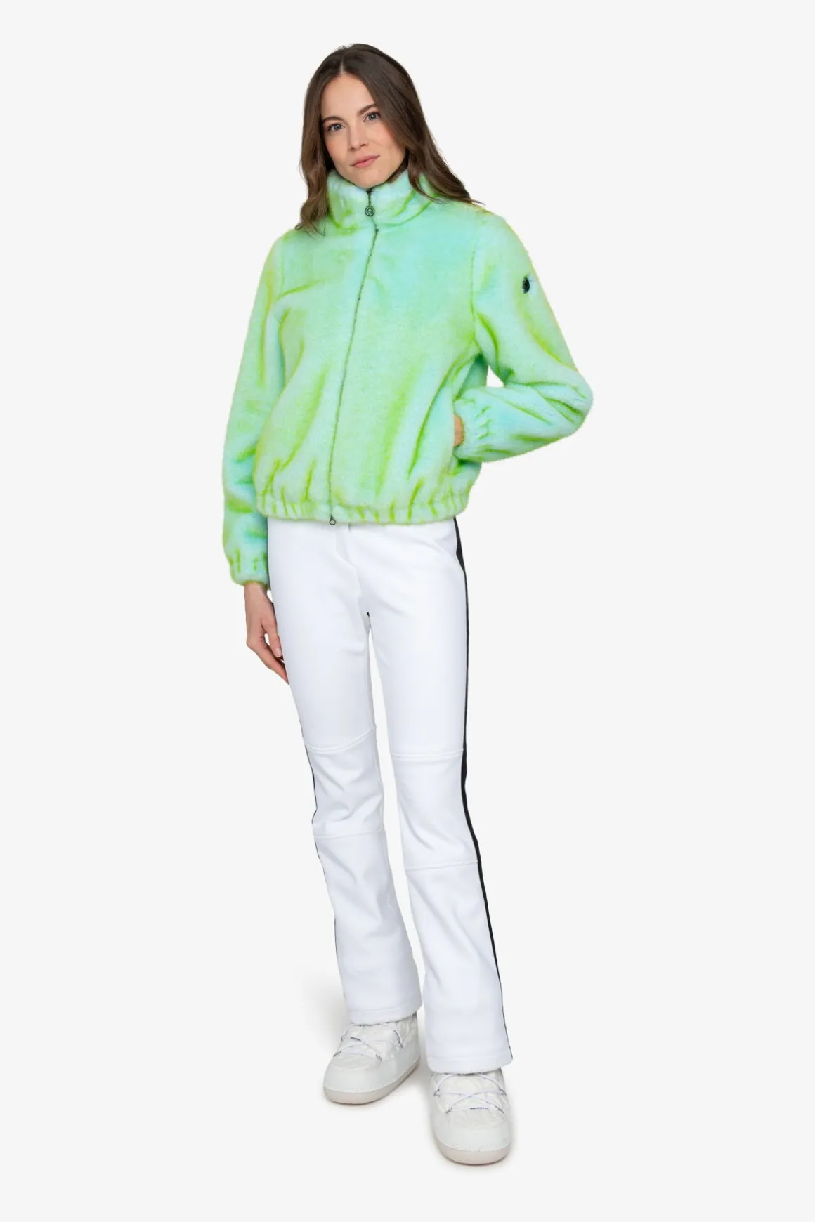 Jacken|Jacken / Blazer*SPORTALM Plüschjacke mit Stehkragen CrystalClear