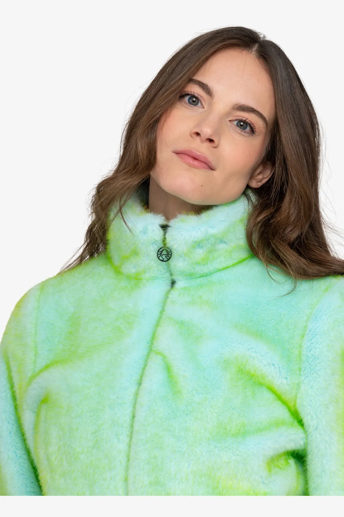 Jacken|Jacken / Blazer*SPORTALM Plüschjacke mit Stehkragen CrystalClear