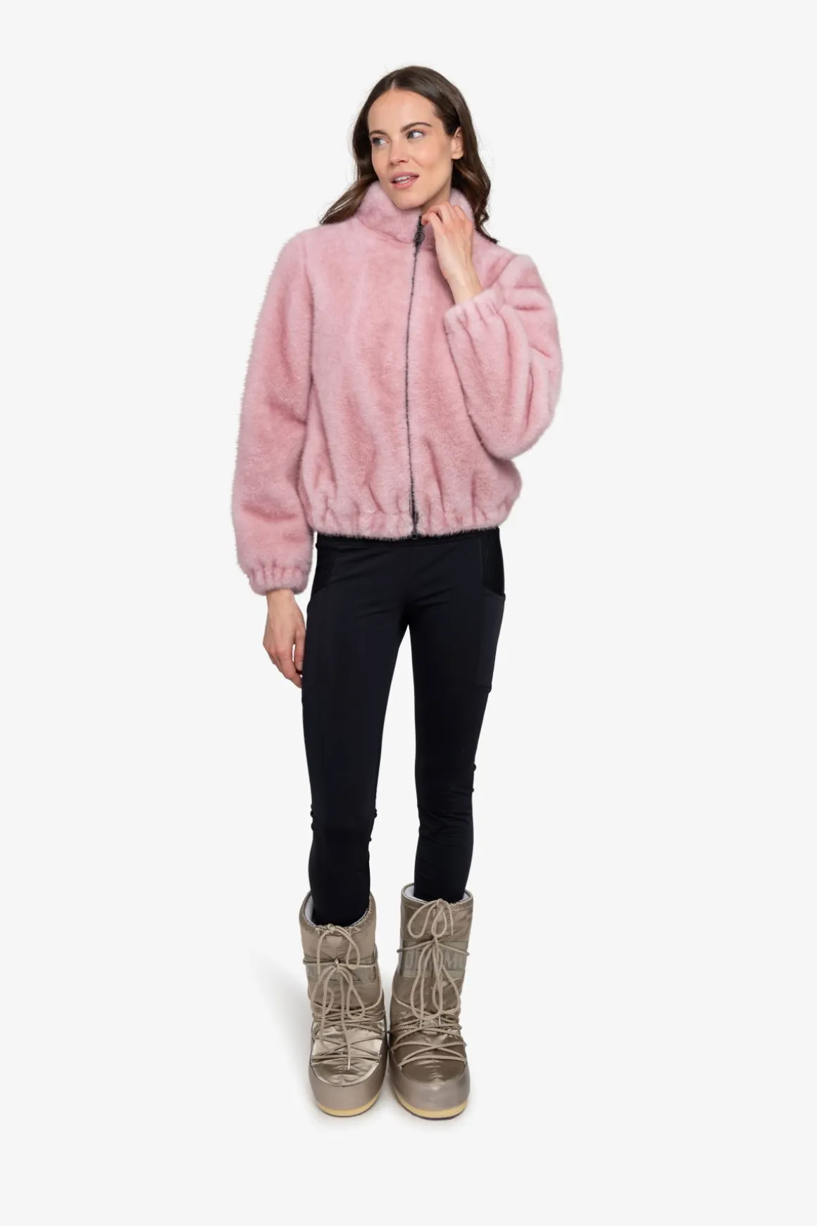 Jacken|Jacken / Blazer*SPORTALM Plüschjacke mit Stehkragen ChalkPink