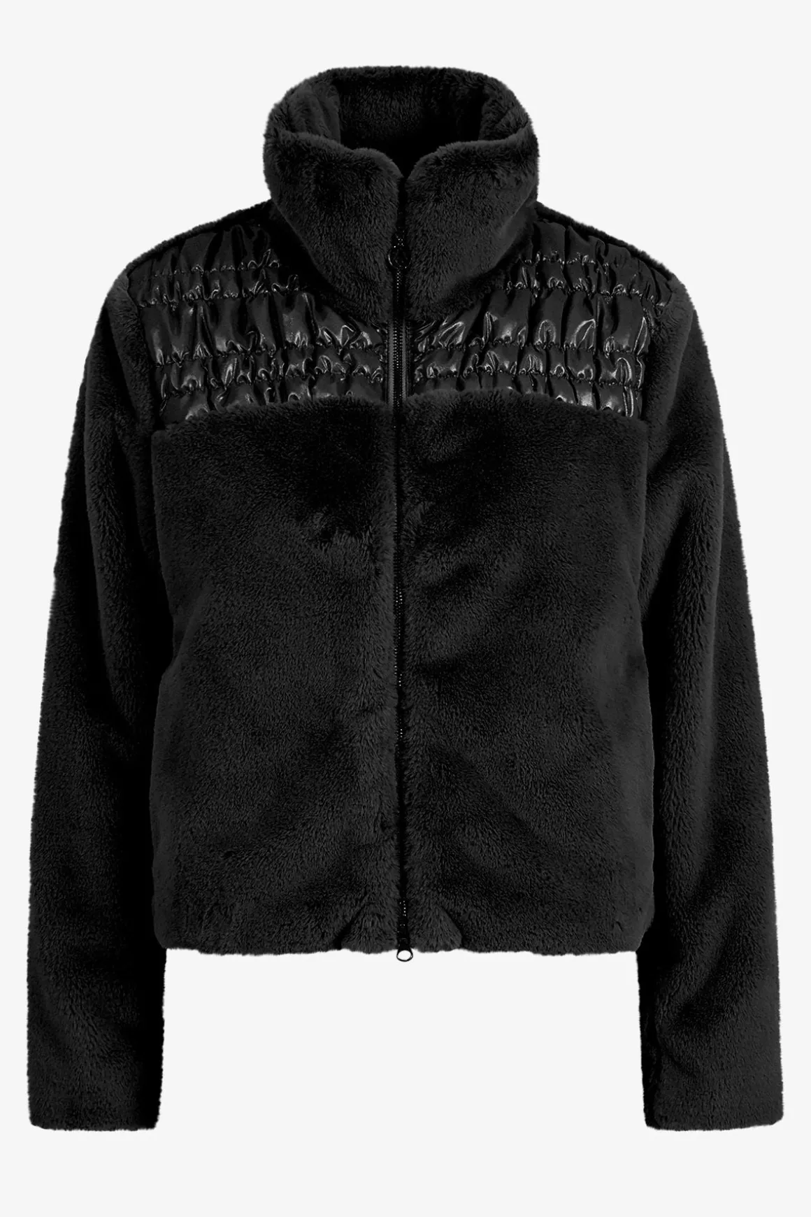Jacken / Blazer*SPORTALM Plüschjacke mit Umlegekragen Black