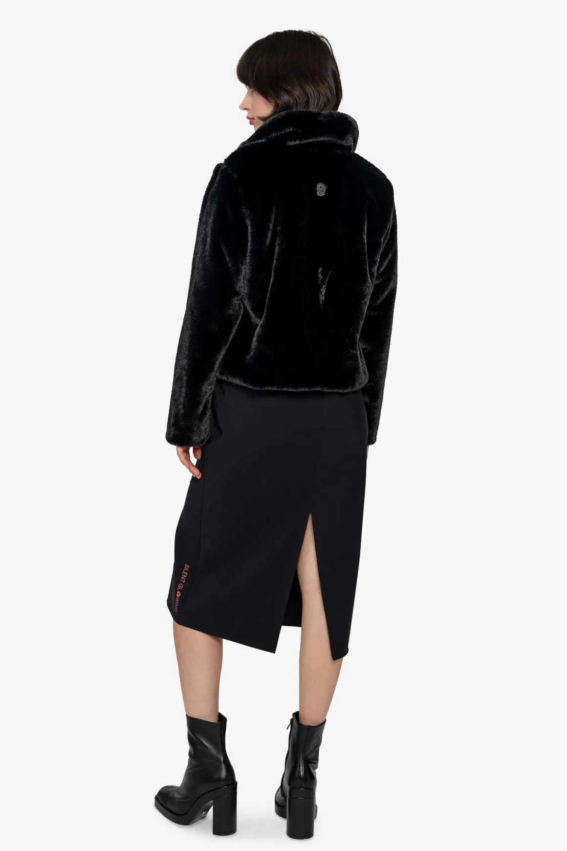 Jacken / Blazer*SPORTALM Plüschjacke mit Umlegekragen Black