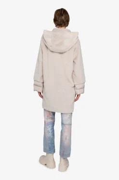Mäntel*SPORTALM Plüschmantel mit Kapuze FlintGrey