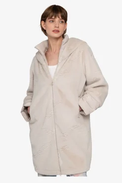 Mäntel*SPORTALM Plüschmantel mit Kapuze FlintGrey