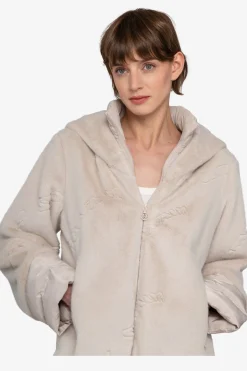 Mäntel*SPORTALM Plüschmantel mit Kapuze FlintGrey